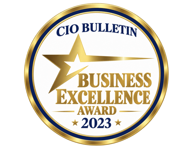 CIO Bulletin Business Excellence Award 2023 badge.